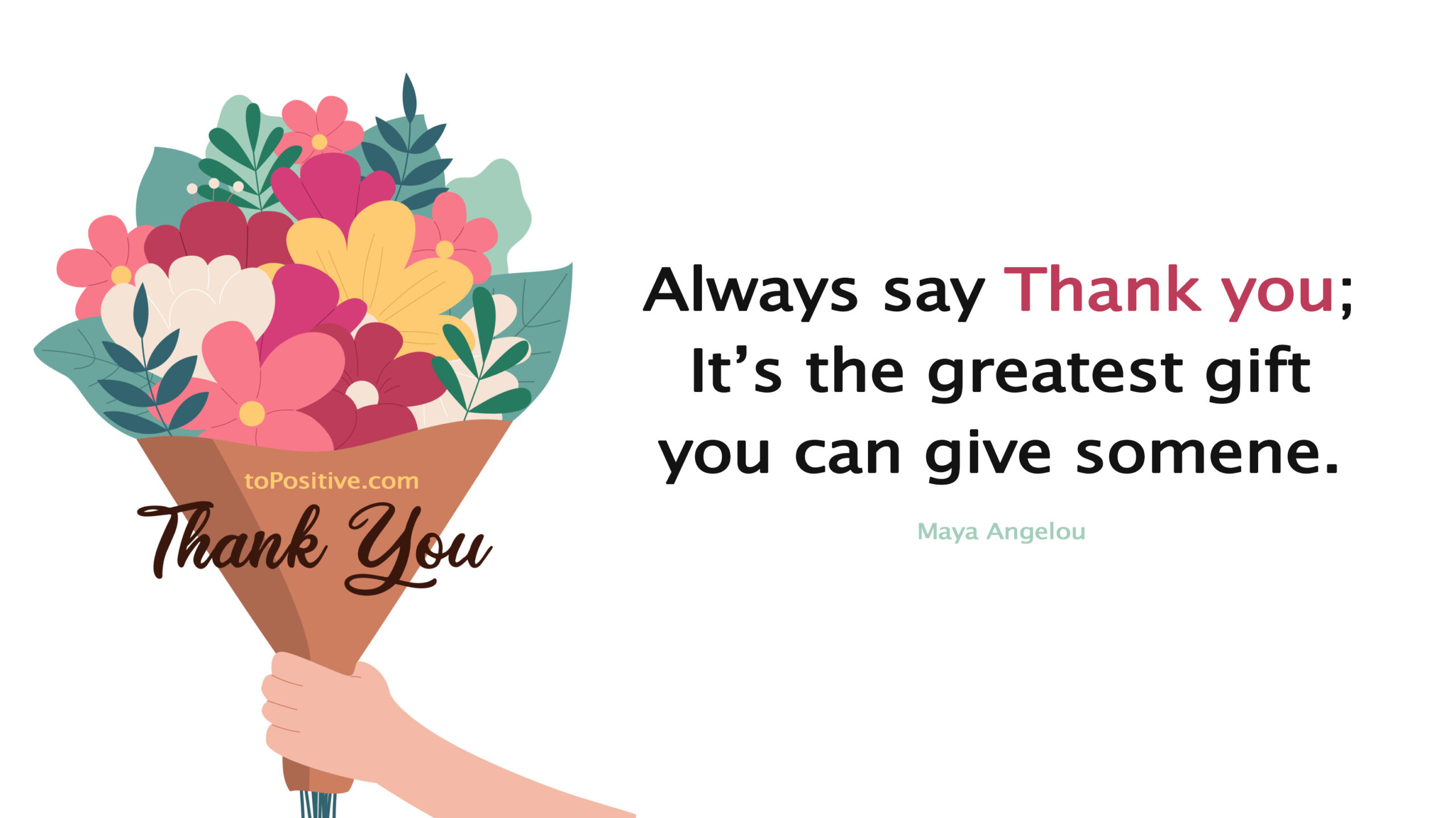 How To Say Thank You [sincere And Meaningful] Topositive